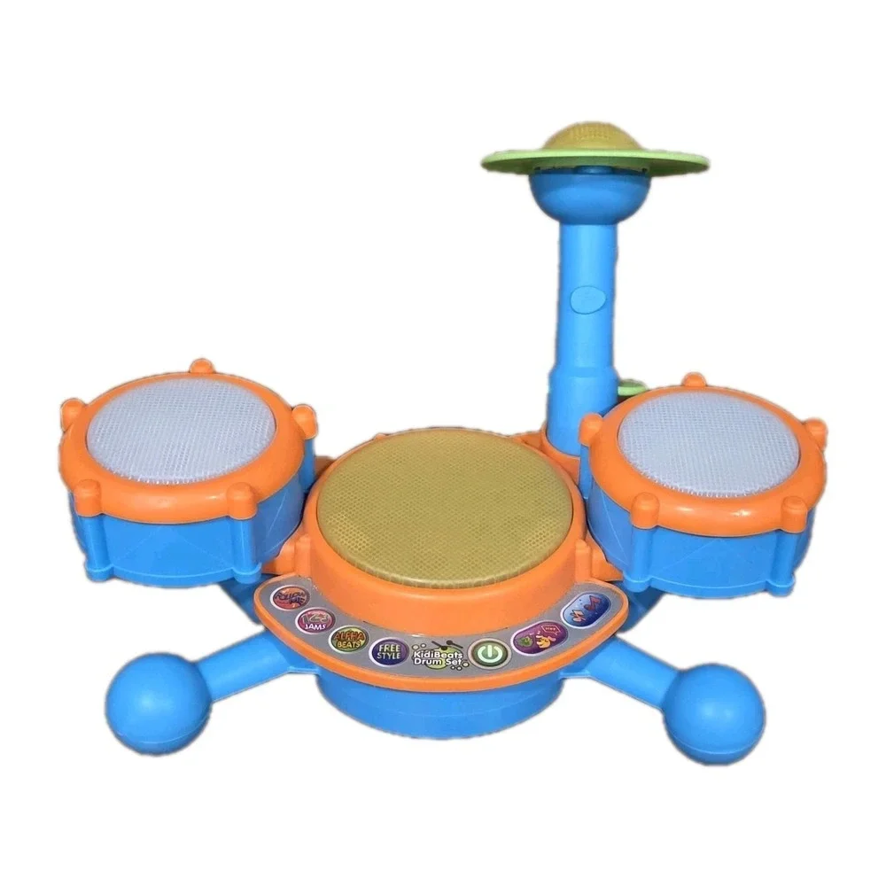 VTech‎ KidiBeats Drum Set Kids Learning Music Toy Blue/Orange - NO DRUMSTICKS